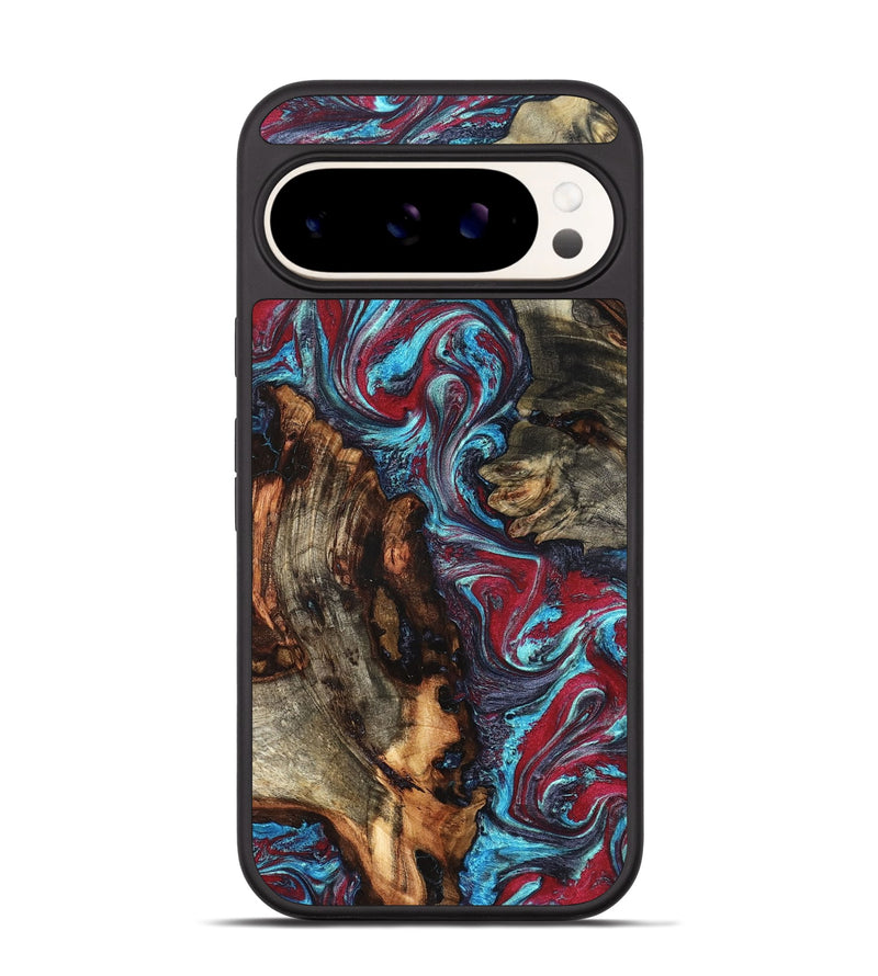 Pixel 9 Pro Wood Phone Case - Alaiya (Red, 825023)