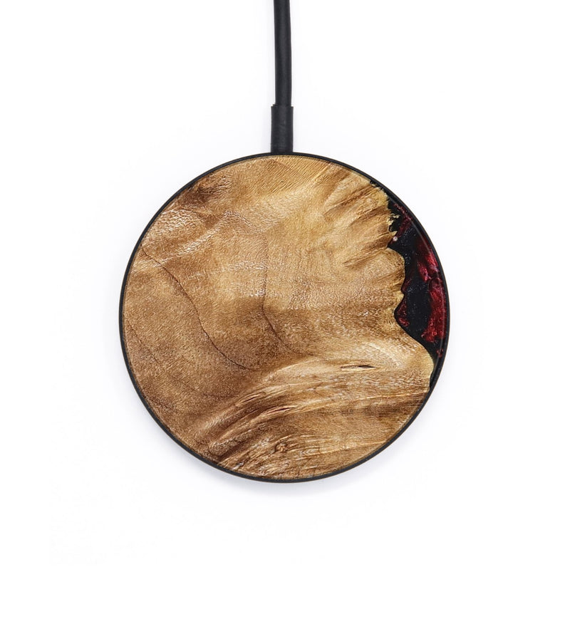 Circle Wood Wireless Charger - Yousef (Red, 825024)
