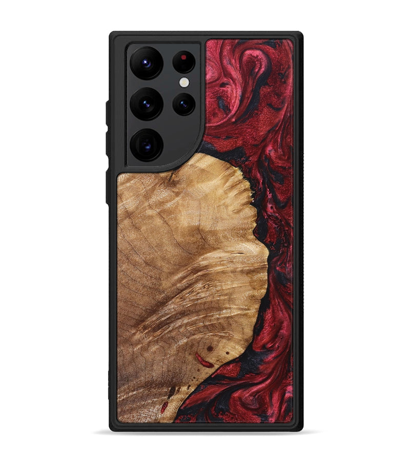 Galaxy S22 Ultra Wood Phone Case - Yousef (Red, 825024)