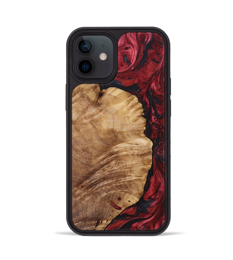 iPhone 12 Wood Phone Case - Yousef (Red, 825024)