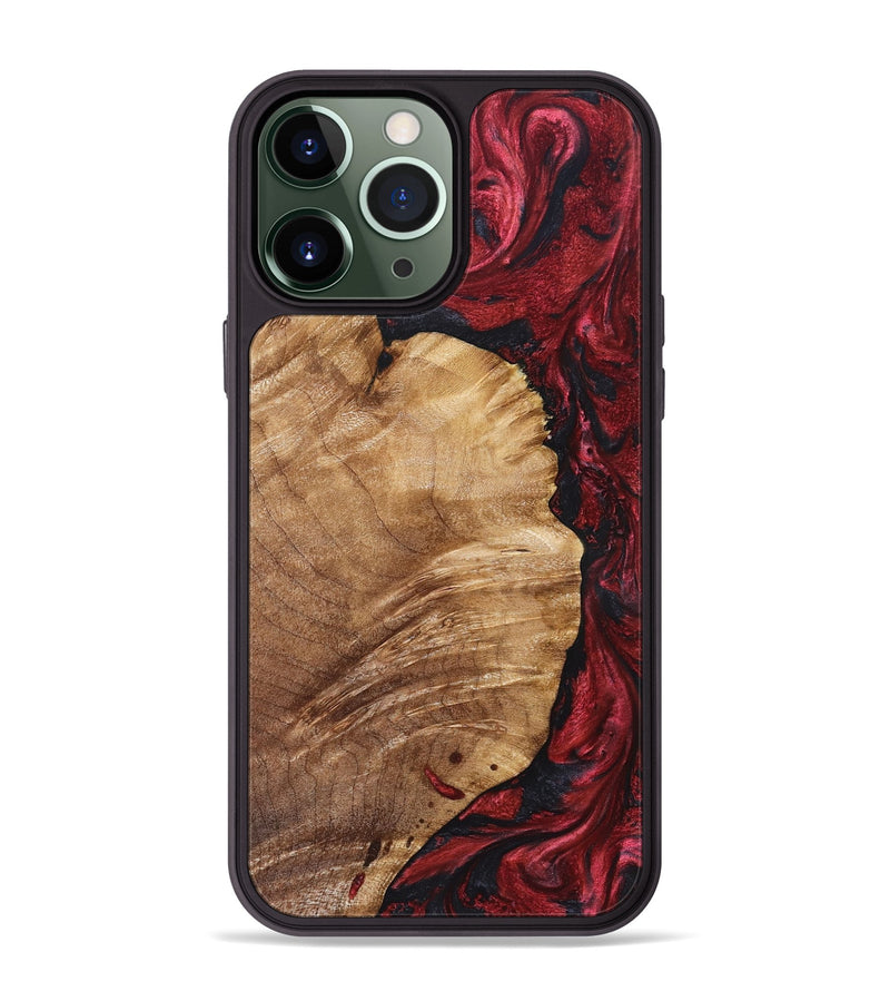 iPhone 13 Pro Max Wood Phone Case - Yousef (Red, 825024)