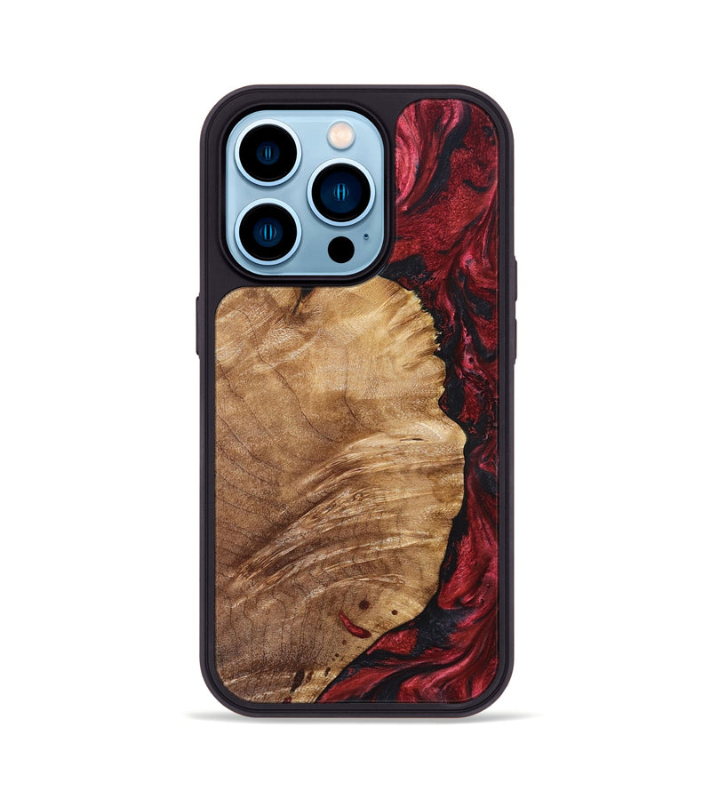 iPhone 14 Pro Wood Phone Case - Yousef (Red, 825024)