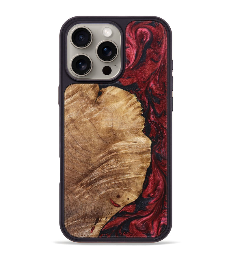 iPhone 16 Pro Max Wood Phone Case - Yousef (Red, 825024)