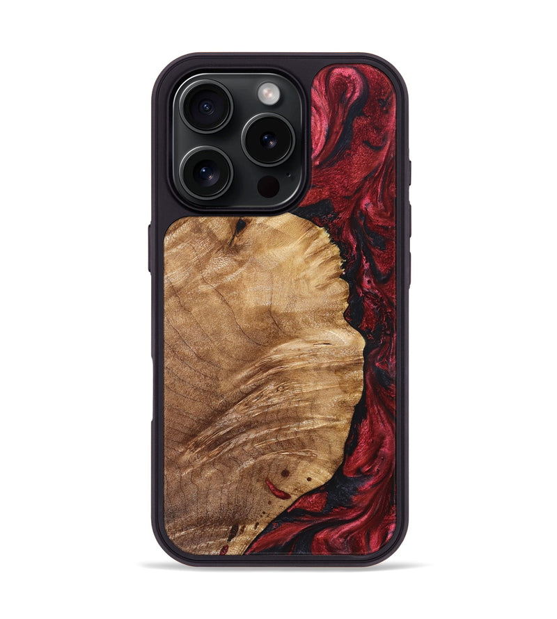 iPhone 16 Pro Wood Phone Case - Yousef (Red, 825024)