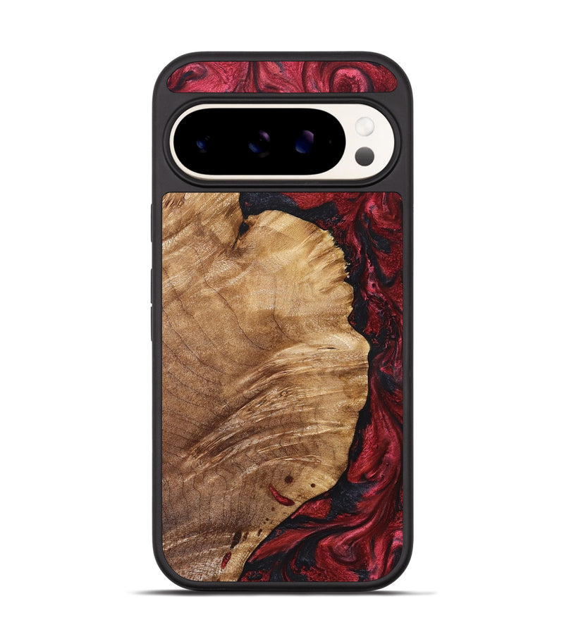 Pixel 9 Wood Phone Case - Yousef (Red, 825024)