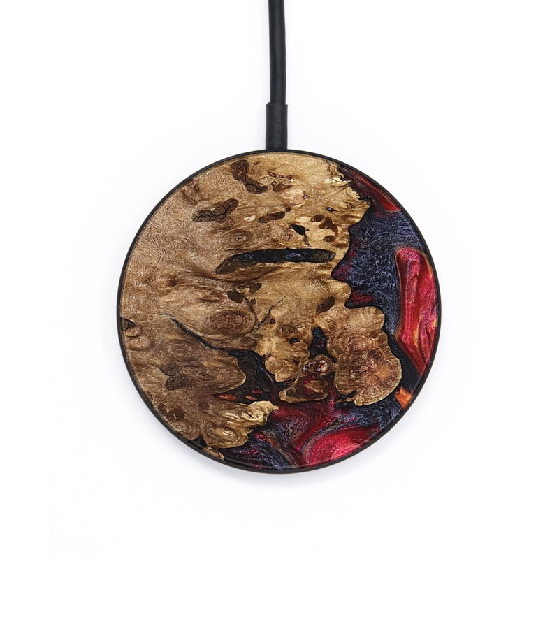 Circle Wood Wireless Charger - Ashli (Red, 825025)