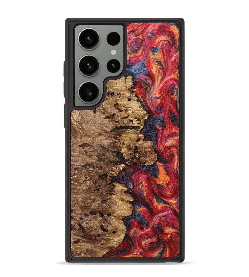 Galaxy S23 Ultra Wood Phone Case - Ashli (Red, 825025)