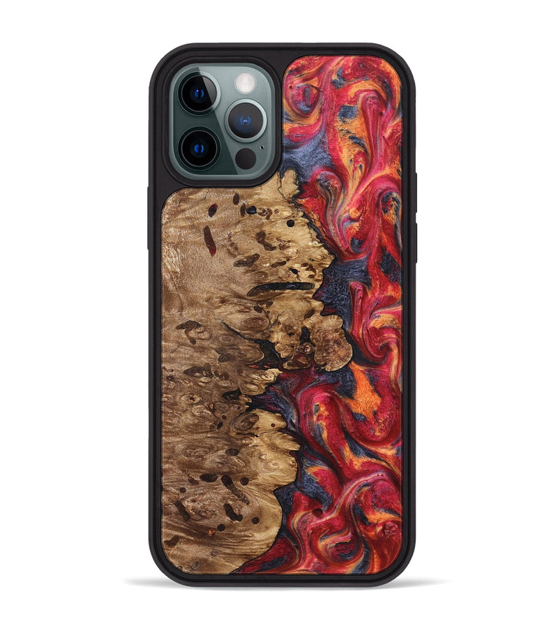 iPhone 12 Pro Max Wood Phone Case - Ashli (Red, 825025)