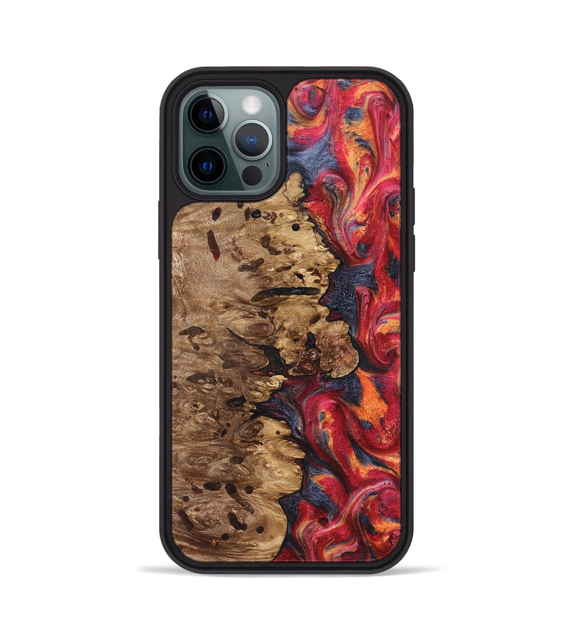 iPhone 12 Pro Wood Phone Case - Ashli (Red, 825025)
