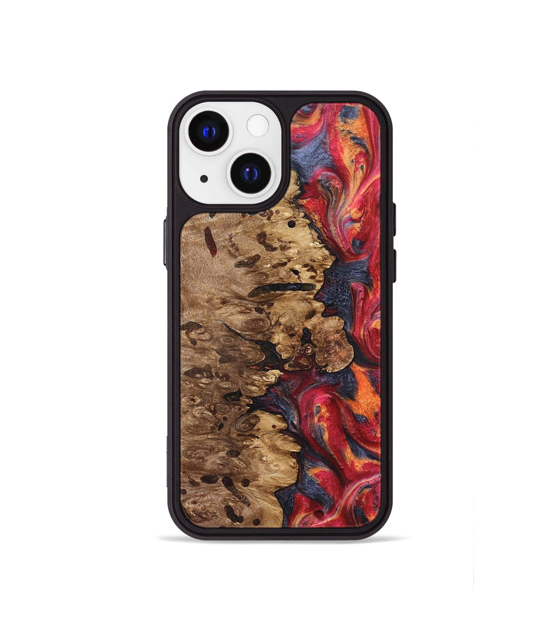 iPhone 13 mini Wood Phone Case - Ashli (Red, 825025)