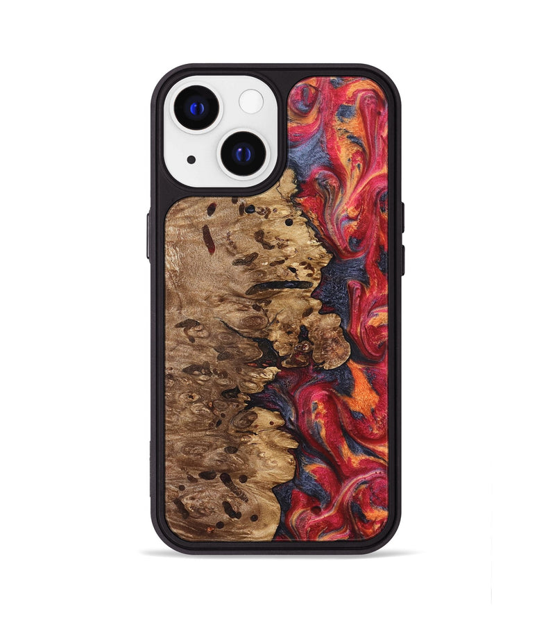 iPhone 13 Wood Phone Case - Ashli (Red, 825025)