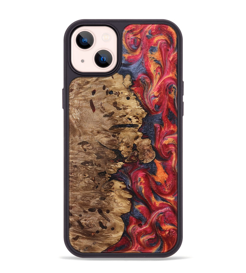 iPhone 14 Plus Wood Phone Case - Ashli (Red, 825025)
