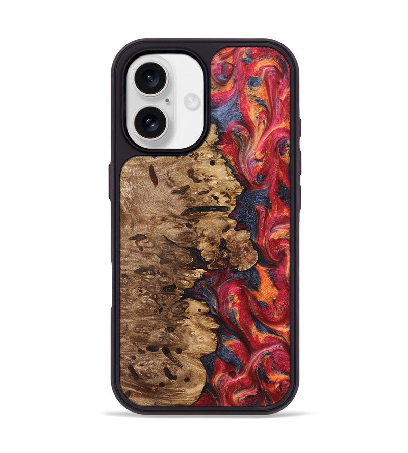 iPhone 17 Wood Phone Case - Ashli (Red, 825025)