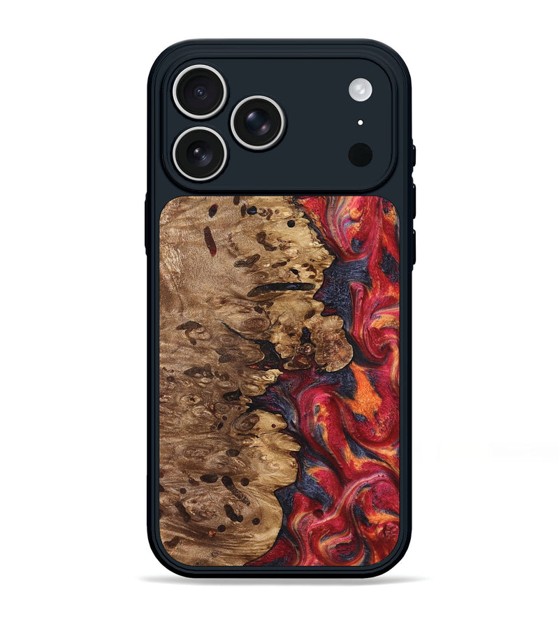 iPhone 17 Pro Max Wood Phone Case - Ashli (Red, 825025)
