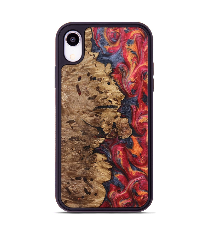 iPhone Xr Wood Phone Case - Ashli (Red, 825025)