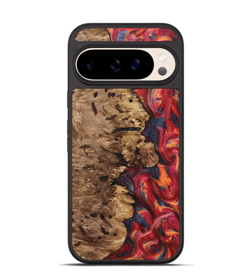 Pixel 10 Wood Phone Case - Ashli (Red, 825025)