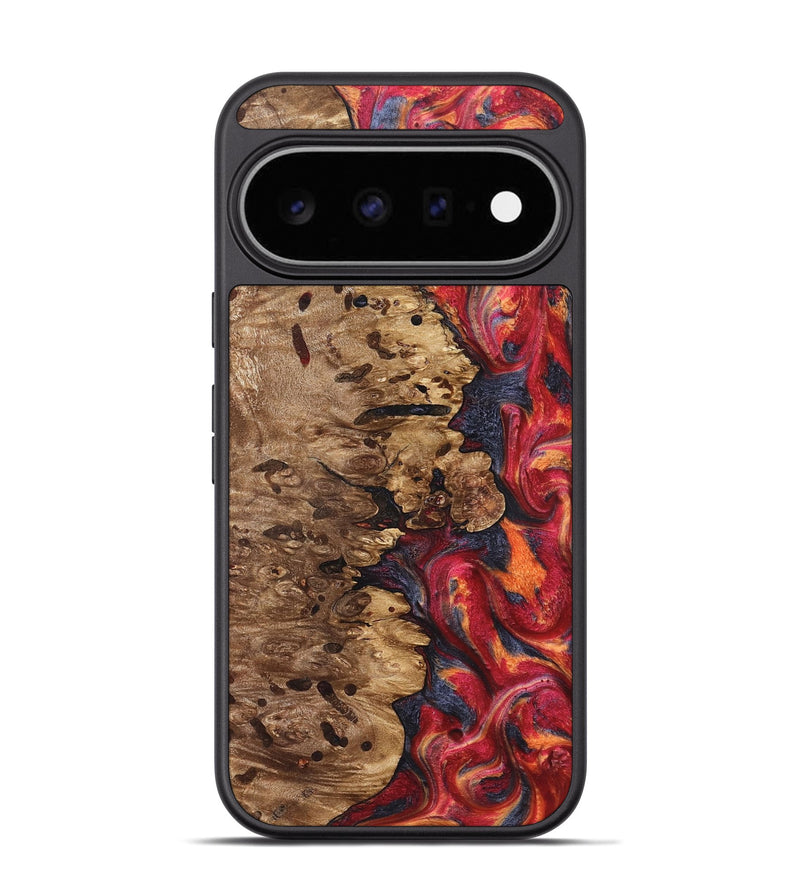 Pixel 11 Pro Wood Phone Case - Ashli (Red, 825025)