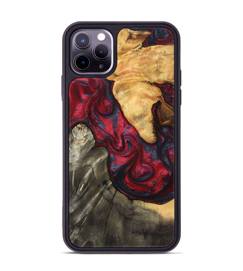 iPhone 11 Pro Max Wood Phone Case - Merrill (Red, 825026)