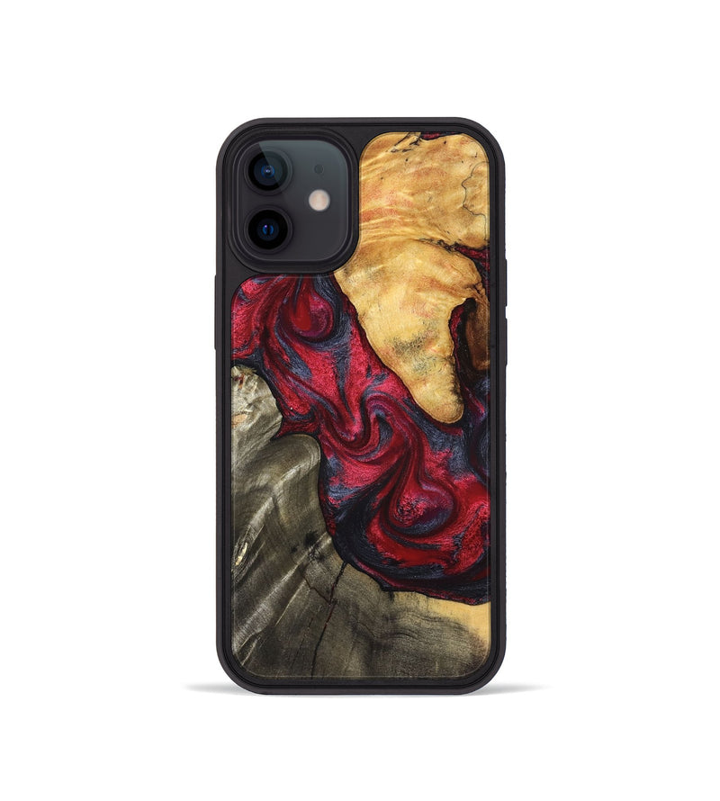iPhone 12 mini Wood Phone Case - Merrill (Red, 825026)