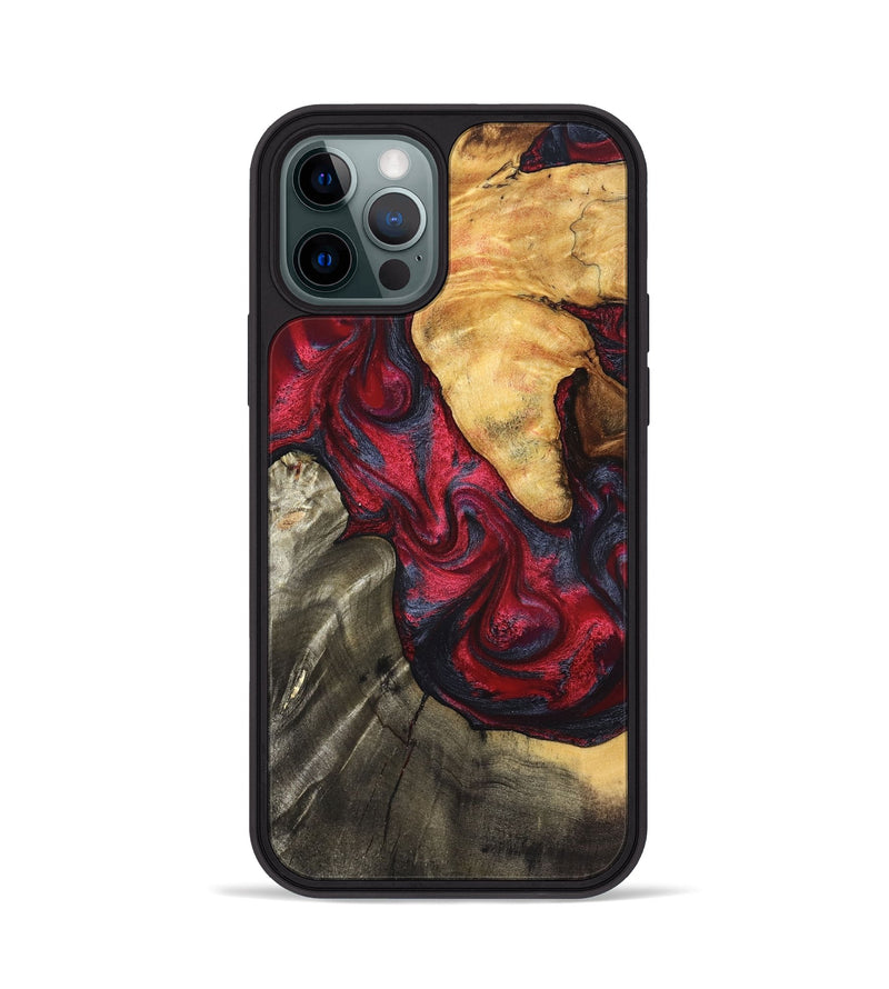 iPhone 12 Pro Wood Phone Case - Merrill (Red, 825026)