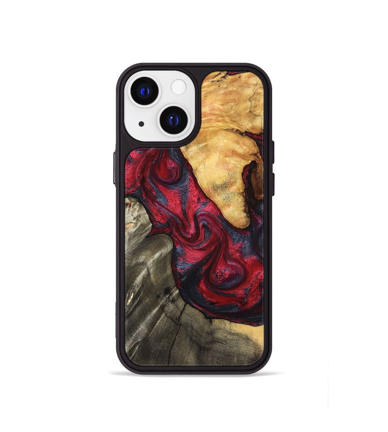 iPhone 13 mini Wood Phone Case - Merrill (Red, 825026)