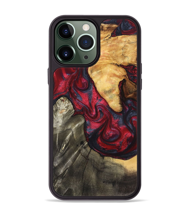 iPhone 13 Pro Max Wood Phone Case - Merrill (Red, 825026)