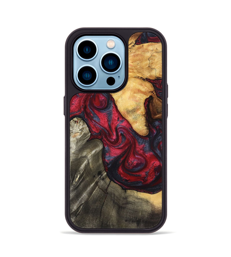 iPhone 14 Pro Wood Phone Case - Merrill (Red, 825026)
