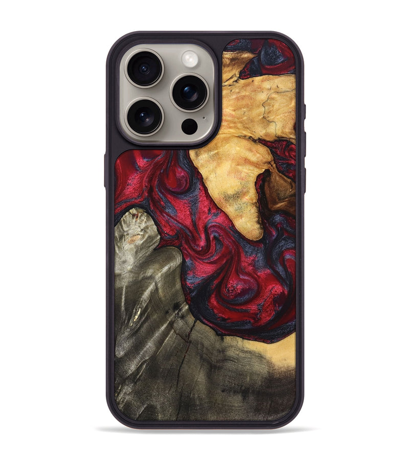 iPhone 15 Pro Max Wood Phone Case - Merrill (Red, 825026)