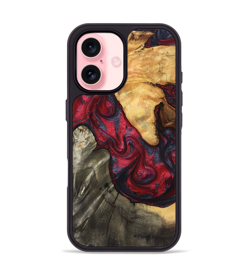 iPhone 16 Wood Phone Case - Merrill (Red, 825026)