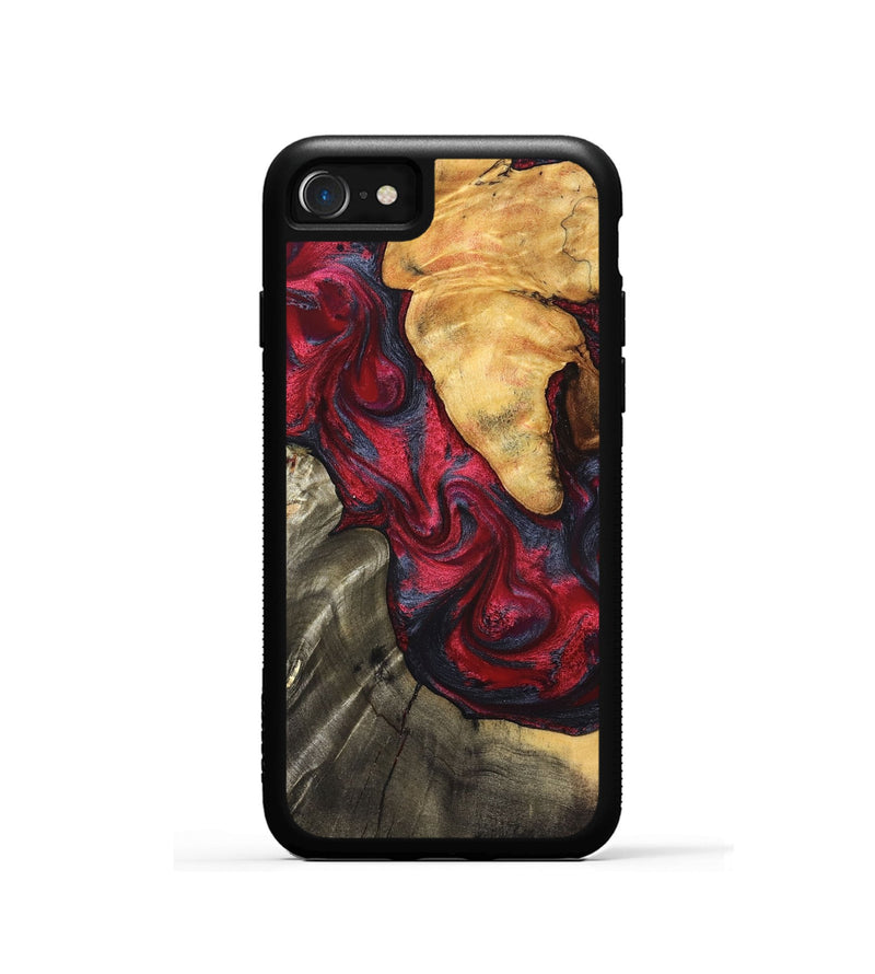 iPhone SE Wood Phone Case - Merrill (Red, 825026)