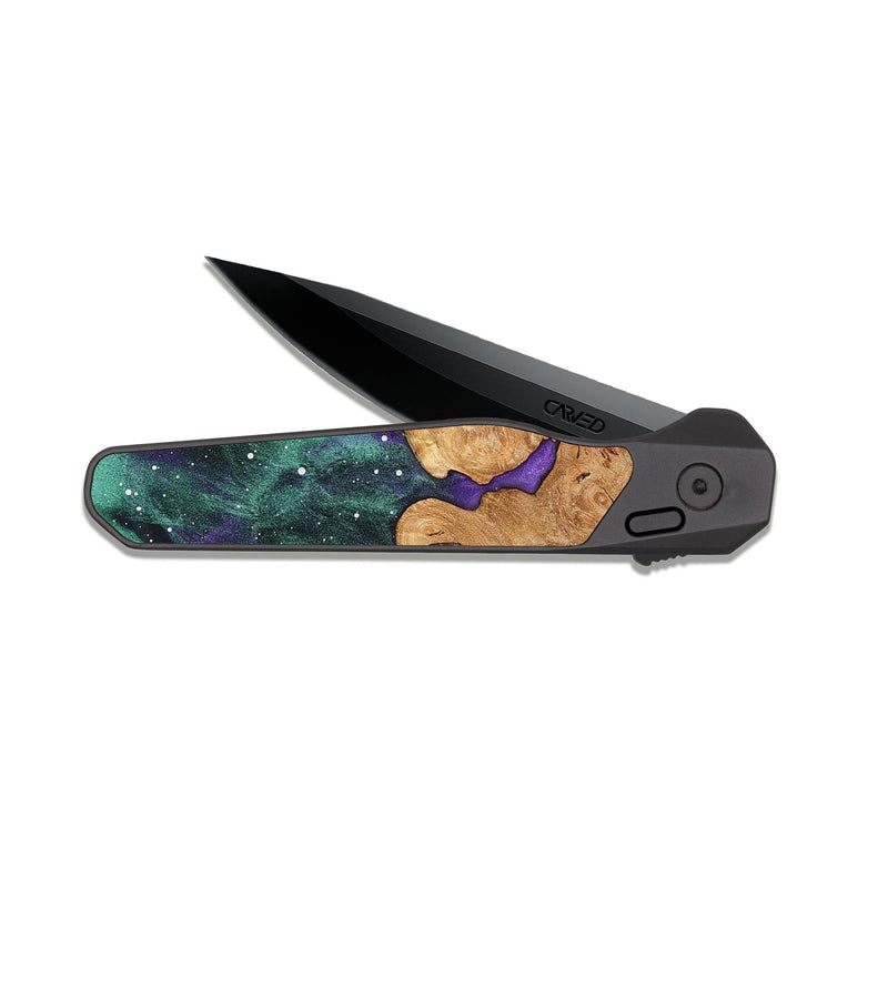 EDC Dark Slate Wood Pocket Knife - Felton (Cosmos, 825038)