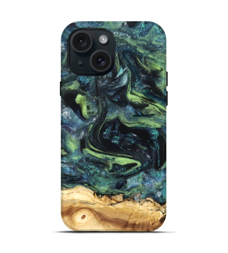 iPhone 15 Wood Live Edge Phone Case - Kinley (Cosmos, 825057)