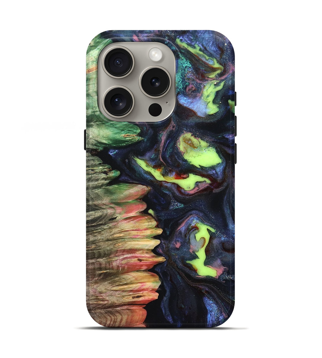 iPhone 16 Pro Wood Live Edge Phone Case - Emmitt (Cosmos, 825059)