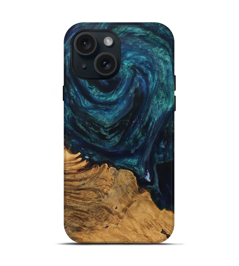 iPhone 15 Wood Live Edge Phone Case - Abril (Cosmos, 825062)