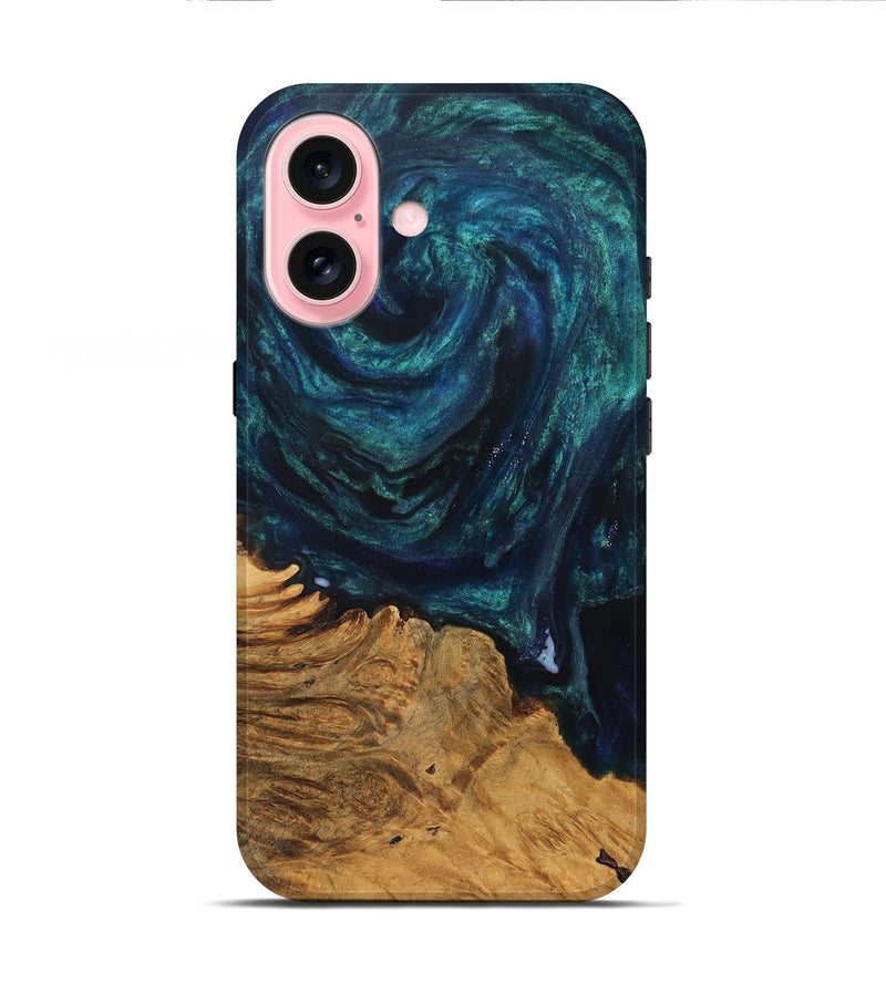 iPhone 16 Wood Live Edge Phone Case - Abril (Cosmos, 825062)