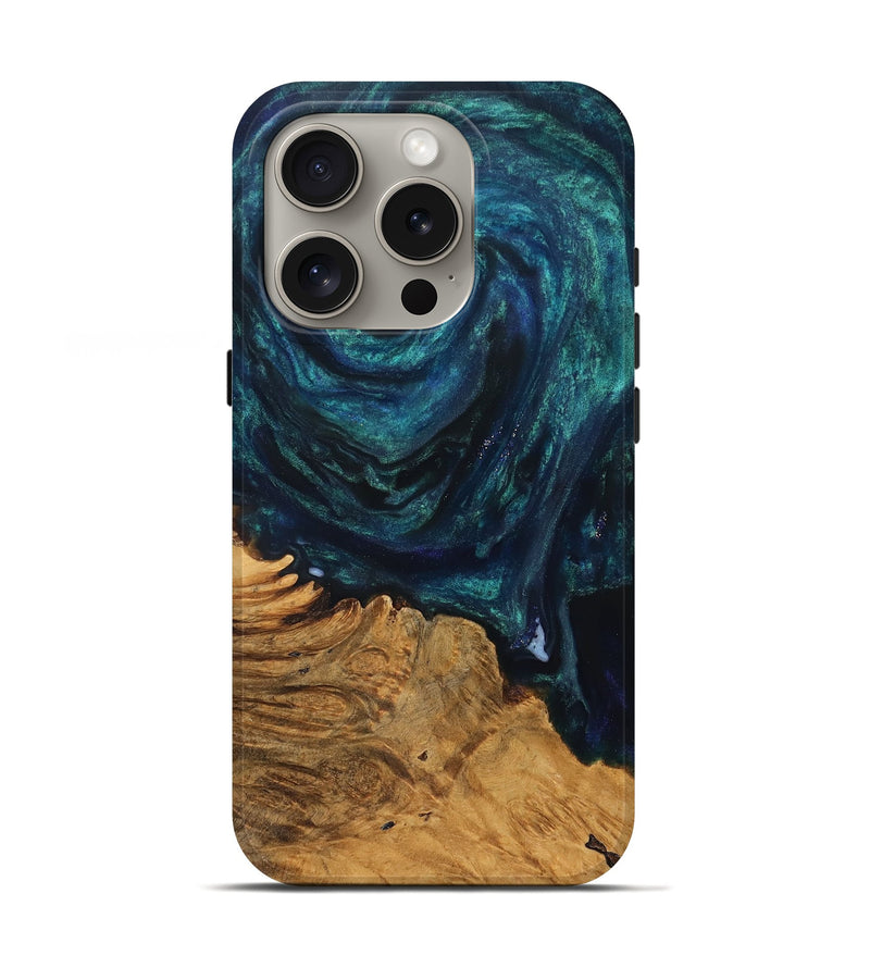iPhone 16 Pro Wood Live Edge Phone Case - Abril (Cosmos, 825062)