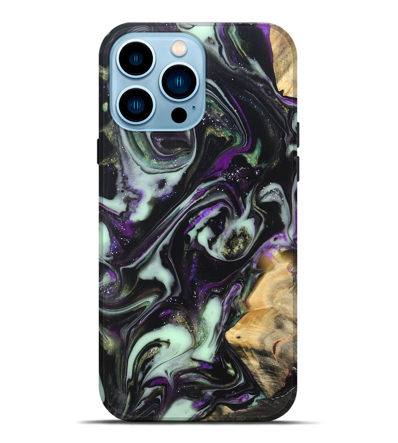 iPhone 14 Pro Max Wood Live Edge Phone Case - Claudia (Cosmos, 825064)