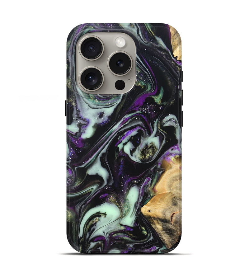 iPhone 16 Pro Wood Live Edge Phone Case - Claudia (Cosmos, 825064)