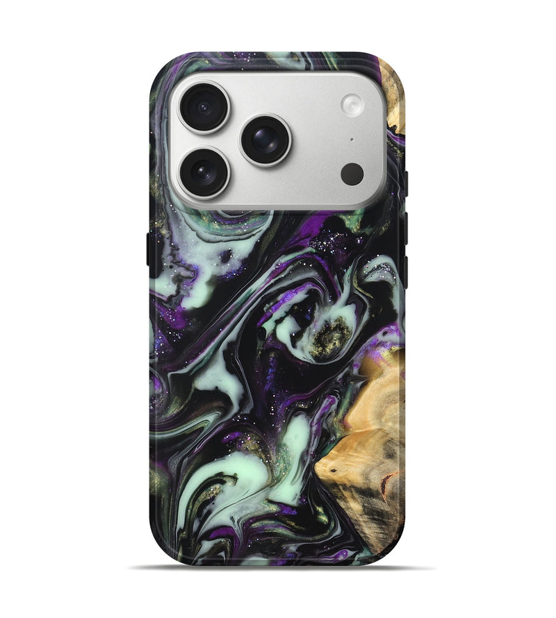 iPhone 17 Pro Wood Live Edge Phone Case - Claudia (Cosmos, 825064)