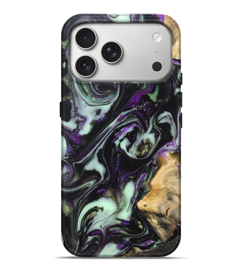 iPhone 17 Pro Max Wood Live Edge Phone Case - Claudia (Cosmos, 825064)
