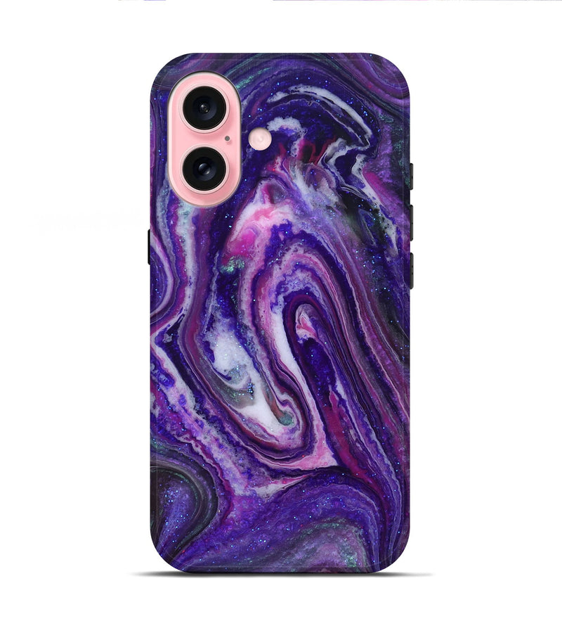 iPhone 16 ResinArt Live Edge Phone Case - Frances (Cosmos, 825067)