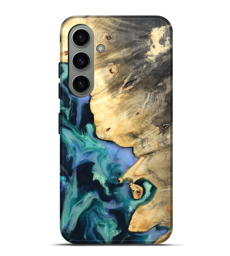 Galaxy S24 Plus Wood Live Edge Phone Case - Dangelo (Green, 825070)