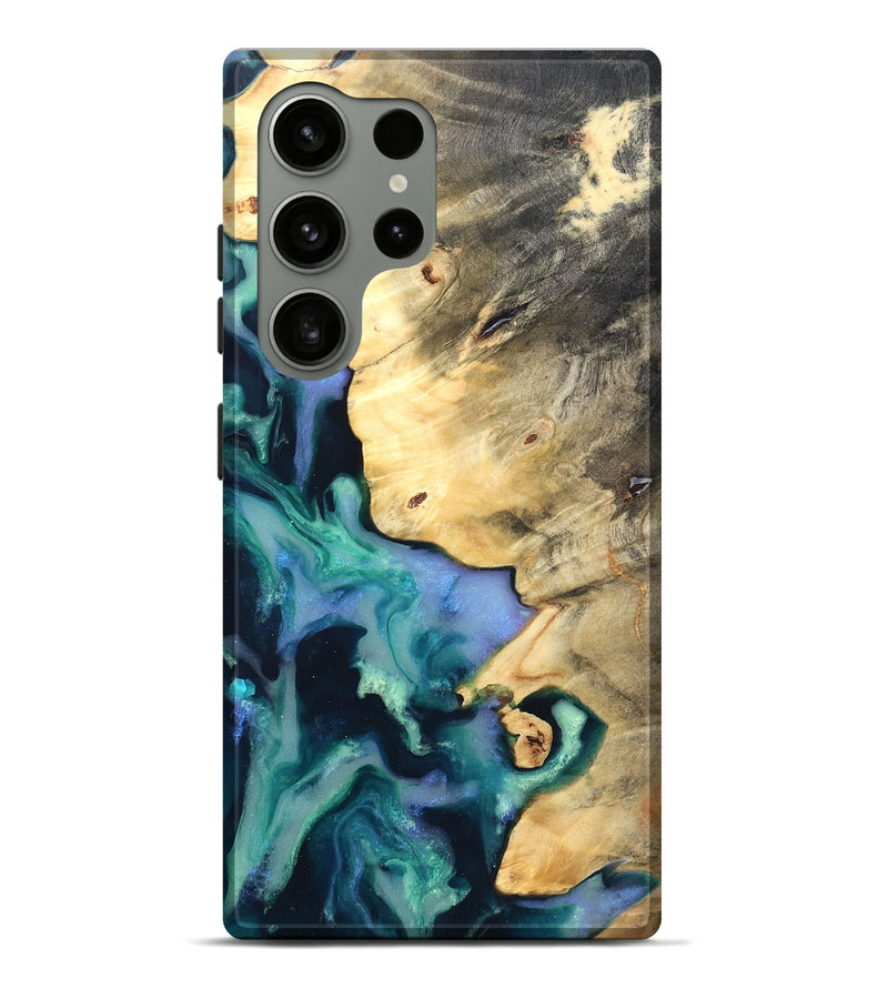 Galaxy S24 Ultra Wood Live Edge Phone Case - Dangelo (Green, 825070)