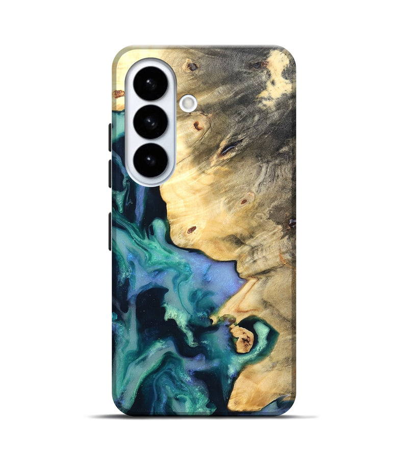 Galaxy S26 Wood Live Edge Phone Case - Dangelo (Green, 825070)
