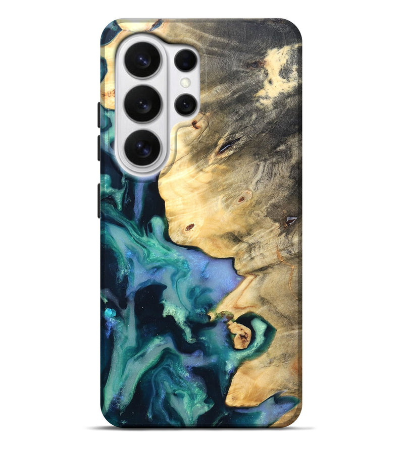 Galaxy S26 Ultra Wood Live Edge Phone Case - Dangelo (Green, 825070)