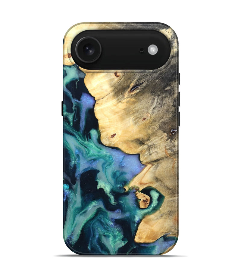 iPhone 17 Air Wood Live Edge Phone Case - Dangelo (Green, 825070)