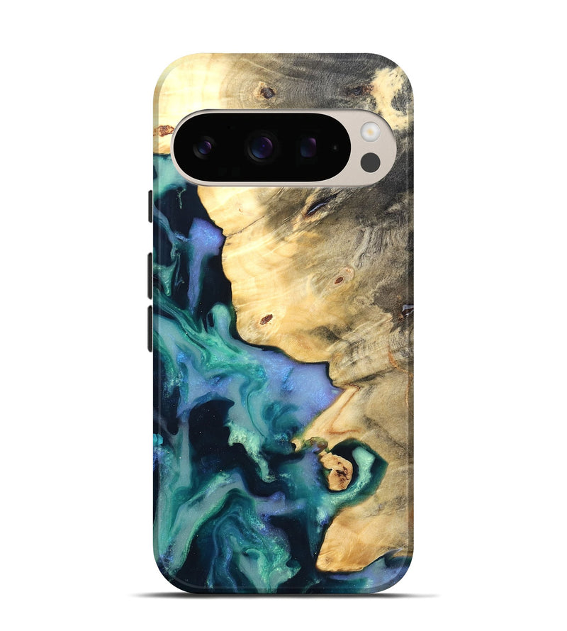 Pixel 10 Wood Live Edge Phone Case - Dangelo (Green, 825070)