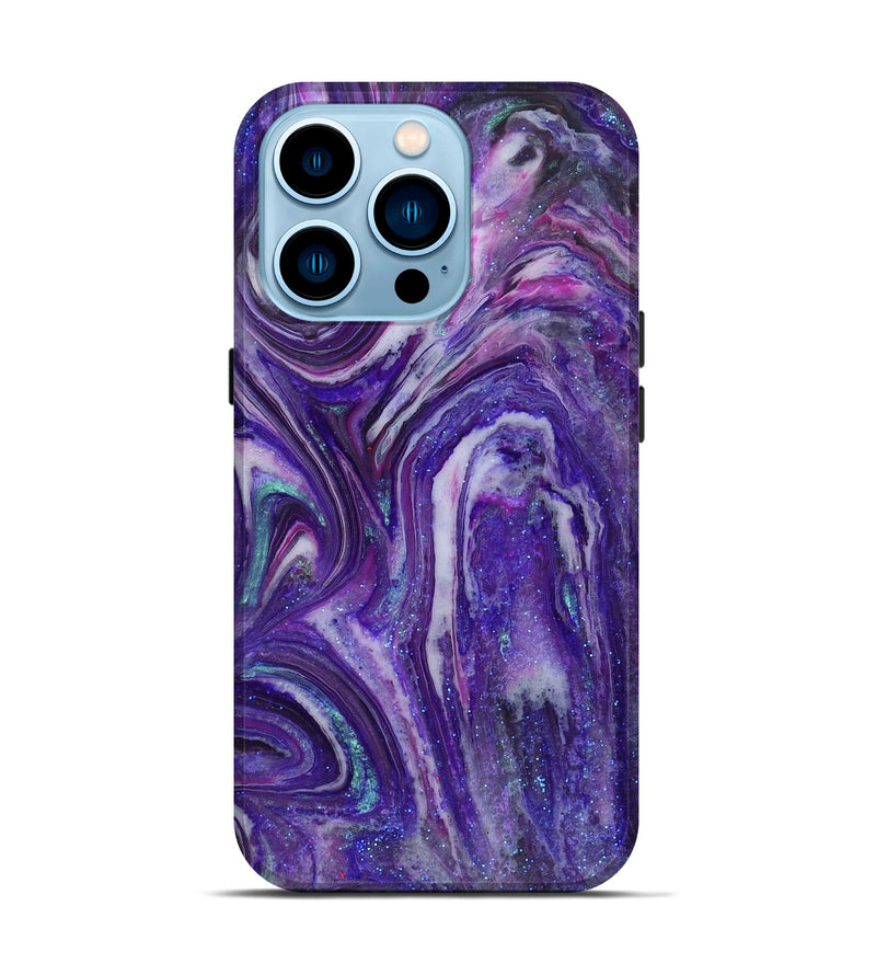 iPhone 14 Pro ResinArt Live Edge Phone Case - Mckayla (Cosmos, 825071)