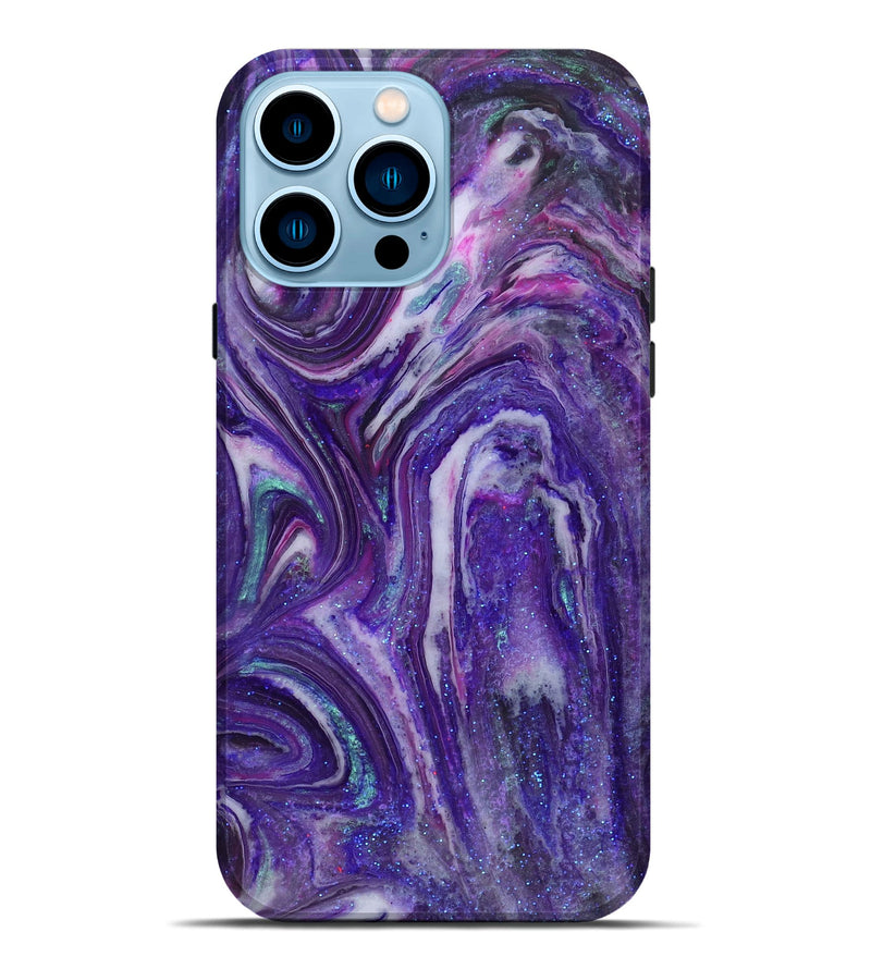 iPhone 14 Pro Max ResinArt Live Edge Phone Case - Mckayla (Cosmos, 825071)