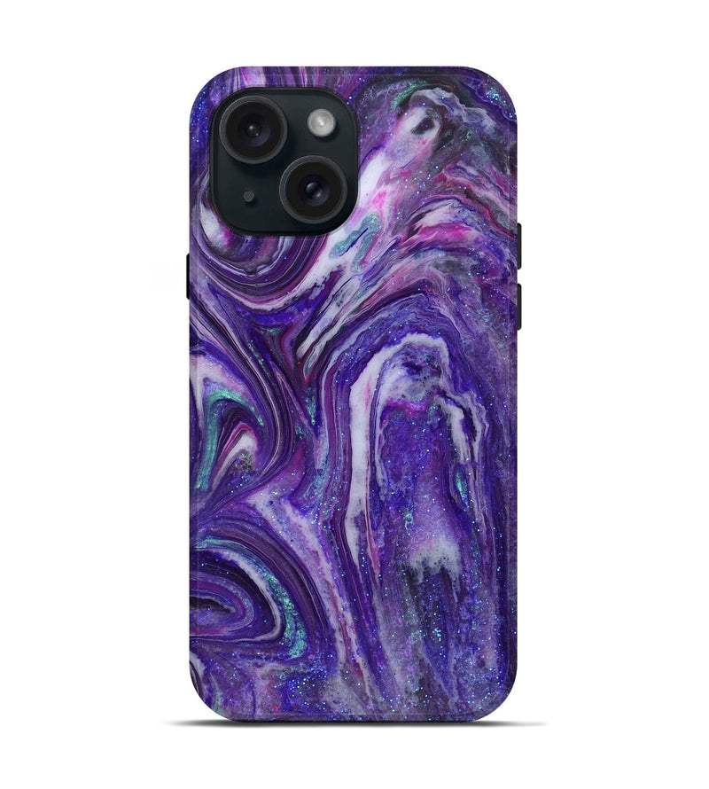 iPhone 15 ResinArt Live Edge Phone Case - Mckayla (Cosmos, 825071)
